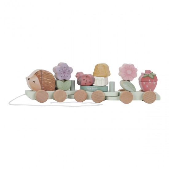 Koka Vilciens Little Dutch Stacking Train Hedgehog ´Fairy Garden´ FSC