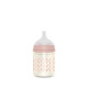 Bonhomia 120 ml stikla barošanas pudele ar SX Pro Slow Flow Knupi (Pink)