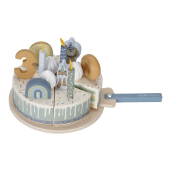 Little Dutch wooden birthday cake ´Blue´ FSC Little Dutch wooden birthday cake ´Blue´ FSC
