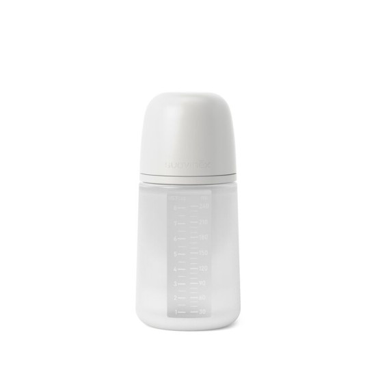 Suavinex Silikona pudele 240ml  Colour Essence (Transparent)