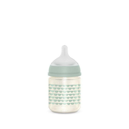 Bonhomia 120 ml stikla barošanas pudele ar SX Pro Slow Flow Knupi (Mint)