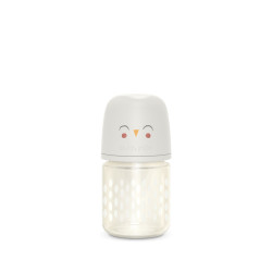 Bonhomia 120 ml Glass Feeding Bottle With SX Pro Slow Flow (Beige) Bonhomia 120 ml Glass Feeding Bottle With SX Pro Slow Flow (Beige)