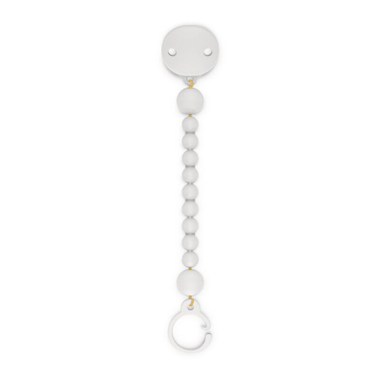 Colour Essence Silicone Soother Clip White