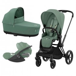 Stroller CYBEX PRIAM V4 3 IN 1 LEAF GREEN, MATT BLACK FRAME Stroller CYBEX PRIAM V4 3 IN 1 LEAF GREEN, MATT BLACK FRAME