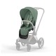 Stroller CYBEX PRIAM V4 3 IN 1 LEAF GREEN, MATT BLACK FRAME