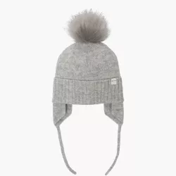 Cashmere Baby Hat Grey Cashmere Baby Hat Grey