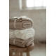 Merino vilnas pleds Grey Braided - Premium Collection