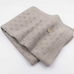 Bamboom pleds openwork Knitted - Camel 33 Bamboom pleds openwork Knitted - Camel 33