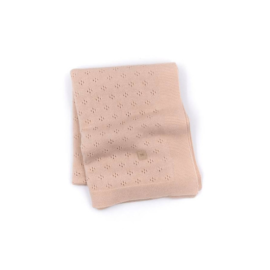 Bamboom pleds openwork Knitted - Pink 04
