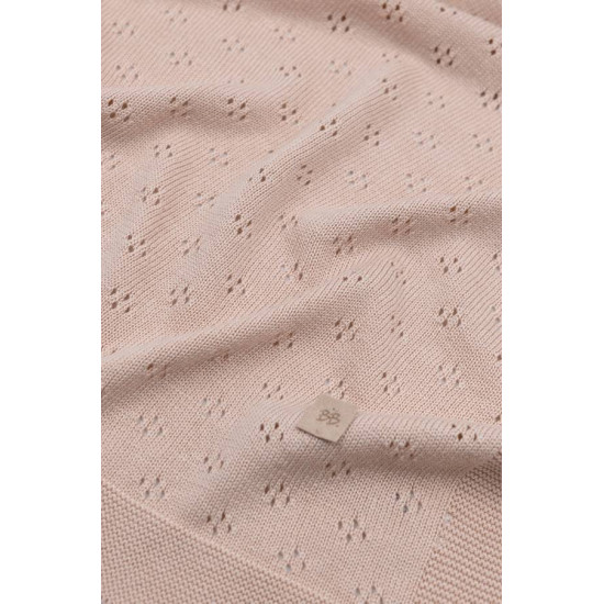 Bamboom pleds openwork Knitted - Pink 04