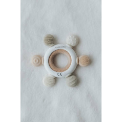 Грызунок из дерева и силикона Bamboom ring Rudder - CREAM 02 Грызунок из дерева и силикона Bamboom ring Rudder - CREAM 02