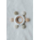 Грызунок из дерева и силикона Bamboom ring Rudder - CREAM 02