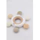 Грызунок из дерева и силикона Bamboom ring Rudder - CREAM 02