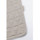 Bamboom blanket cot 140X100 Organic Bamboo - Wrinkled - OYSTER GREY 112