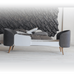 Ingvart Oval Transformer Fly Bed (Velour Grey) Ingvart Oval Transformer Fly Bed (Velour Grey)