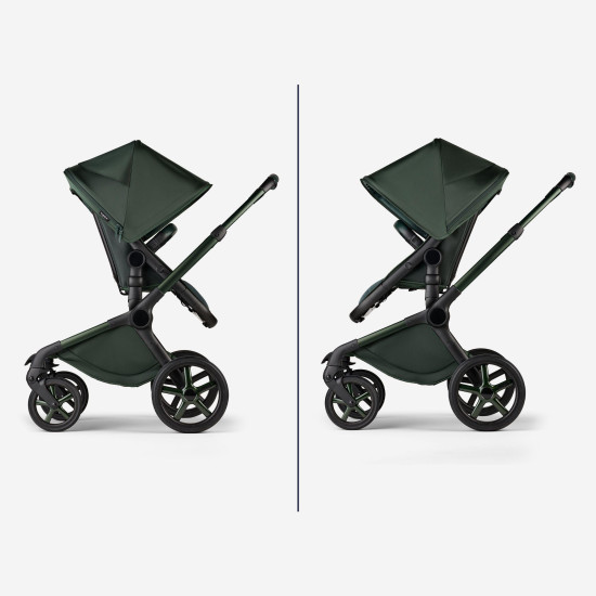 Bugaboo Fox 5 ratu komplekts Noir Limited Edition Midnight Green