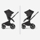 Bugaboo Fox 5 ratu komplekts Noir Limited Edition Black Moonlight