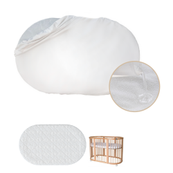 Oval aquastop mattress cover for bassinet Oval aquastop mattress cover for bassinet