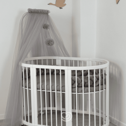 Baldahīns ar pomoniem, Classic Grey Baldahīns ar pomoniem, Classic Grey