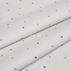 Ingvart sheet with elastic band "Сolored stars on grey background" 72/72 Cm Ingvart sheet with elastic band "Сolored stars on grey background" 72/72 Cm
