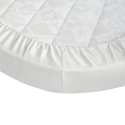 Ingvart sheet with elastic band White/Milk 72/120 Cm Ingvart sheet with elastic band White/Milk 72/120 Cm