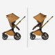 Bugaboo Fox 5 ratu komplekts Noir Limited Edition Amber Glow