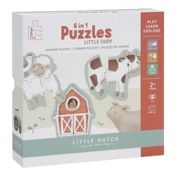 Little Dutch 6 in 1 puzzles ´Little Farm´ FSC Little Dutch 6 in 1 puzzles ´Little Farm´ FSC