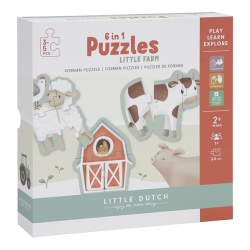 Little Dutch 6 в 1 пазлы ´Little Farm´ FSC Little Dutch 6 в 1 пазлы ´Little Farm´ FSC