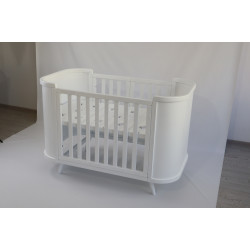 Кроватка-трансформер Boho с подвижной стенкой White