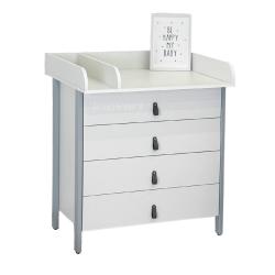 Ingvart Cabinet with Removable Changing Table Scandi White/Grey Ingvart Cabinet with Removable Changing Table Scandi White/Grey