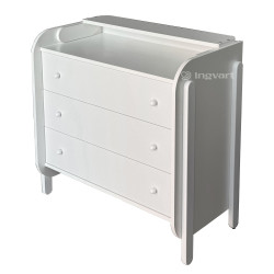 Ingvart Cabinet with Removable Changing Table Scandi White Ingvart Cabinet with Removable Changing Table Scandi White
