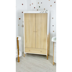 Divdurvju Skapis Ingvart Nika Natural/White Divdurvju Skapis Ingvart Nika Natural/White