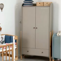 Two-door wardrobe Ingvart Nika Cappuccino/Natural Two-door wardrobe Ingvart Nika Cappuccino/Natural