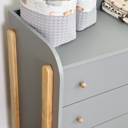 Ingvart Cabinet with Removable Changing Table Scandi Grey+Natural Ingvart Cabinet with Removable Changing Table Scandi Grey+Natural