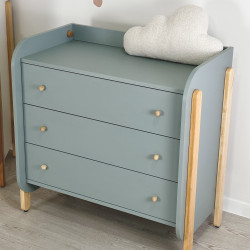 Ingvart Cabinet with Removable Changing Table Scandi Eucatlyptus/Natural Ingvart Cabinet with Removable Changing Table Scandi Eucatlyptus/Natural