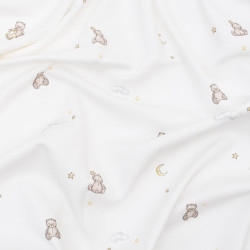 Livly Pleds Teddy Dreams Blanket White Livly Pleds Teddy Dreams Blanket White