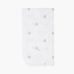 Livly Pleds Teddy Dreams Blanket White Livly Pleds Teddy Dreams Blanket White