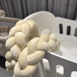 Ingvart bed bumper made of cotton velour - Velour Sand Nr43 Ingvart bed bumper made of cotton velour - Velour Sand Nr43