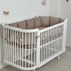 Gultiņa-transformers Boho Total Light ar kustīgu sienu White