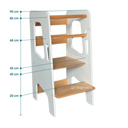 Wooden Step for toddlers Cappuccino/Natural Wooden Step for toddlers Cappuccino/Natural