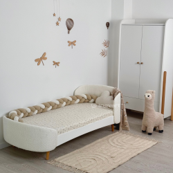 Oval Teen Bed Fly Bed Teenage Boucle (05 Coffee With Milk) Oval Teen Bed Fly Bed Teenage Boucle (05 Coffee With Milk)