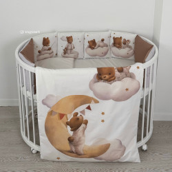 Cotton bed linen set "Bears In Pijamas" Cotton bed linen set "Bears In Pijamas"