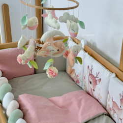 Cotton bed linen set "Baby Cute Deer" Cotton bed linen set "Baby Cute Deer"