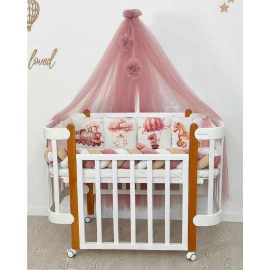Kokvilna gultas veļas komplekts "Pink Dreams"
