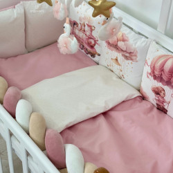 Cotton bed linen set "Pink Dreams"