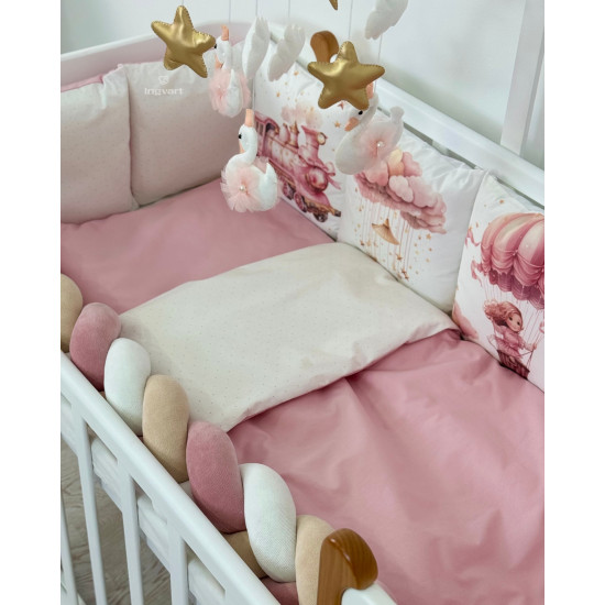 Kokvilna gultas veļas komplekts "Pink Dreams"