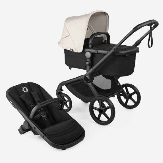 Bugaboo Fox 5 Renew ratu komplekts Misty white/Black