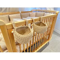 Bērnu groziņi-organaizeri, 100% kokvilna, Beige Bērnu groziņi-organaizeri, 100% kokvilna, Beige