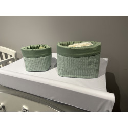 Ingvarts Вязаные детские корзинки для вещей и игрушек, Green Ingvarts Вязаные детские корзинки для вещей и игрушек, Green