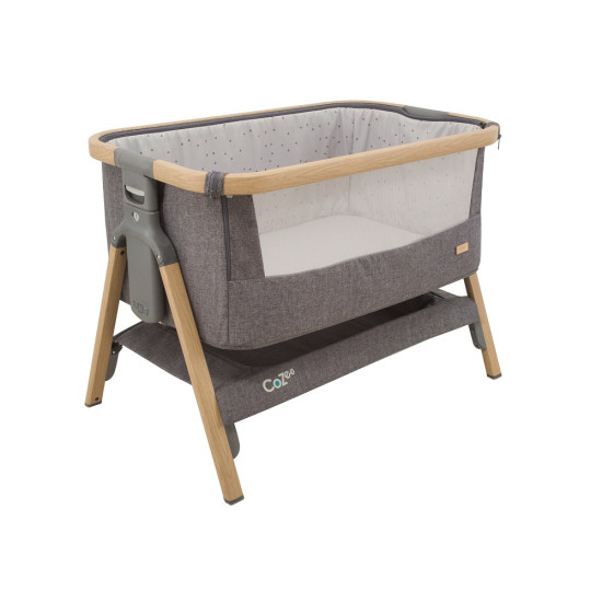 Tutti Bambini mazuļu šūpulis pie gultas CoZee Oak/Charcoal